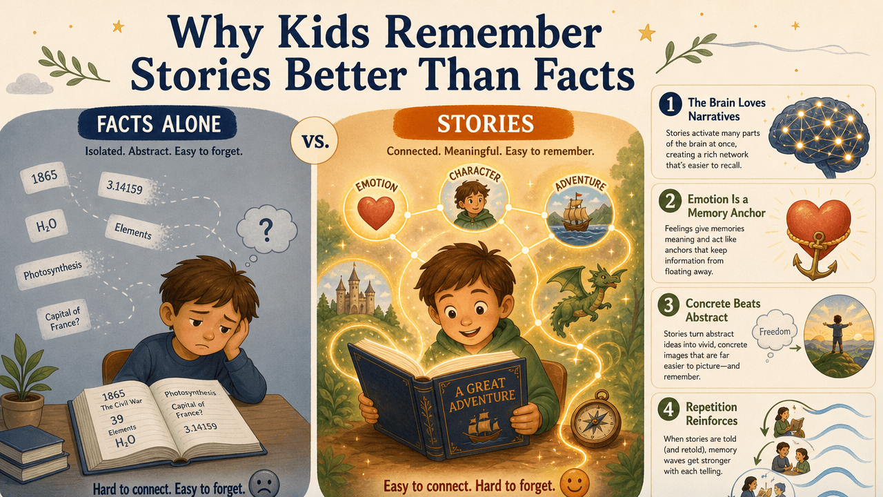 Why Kids Remember Stories Better Than Facts