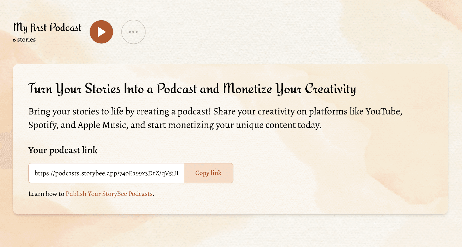 Stories Into Audio Podcasts